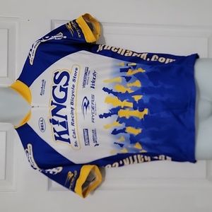 Kucharik Cycling Jersey Men’s  "Kings Racing Bicycle Shop" 3/4 Zip Size Large
